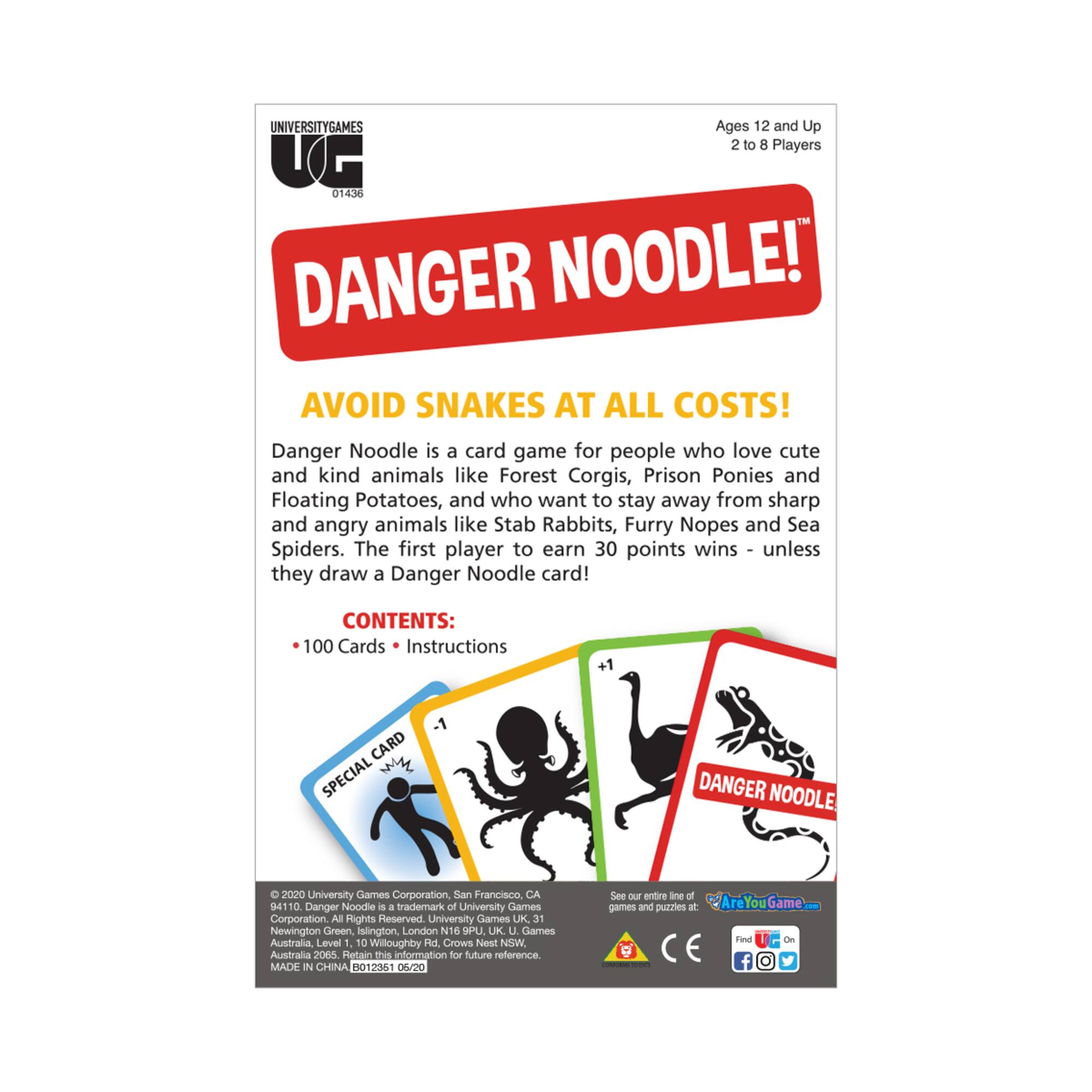 University Games Danger Noodle!™ Card Game